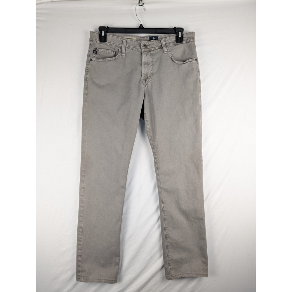 AG Adriano Goldschmied Jeans Mens 33x34 Beige The Graduate Tailored Leg USA